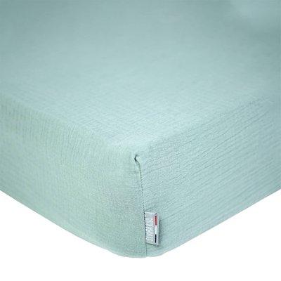 Drap housse uni en gaze de coton JEANNE SEVIRA KIDS