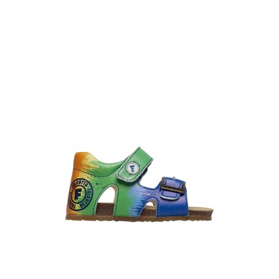 Sandales en cuir avec boucle et scratch BENAR FALCOTTO