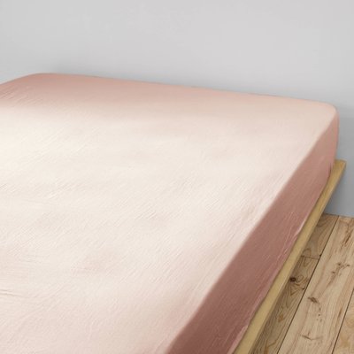 Drap housse double gaze de coton TERRE DE NUIT