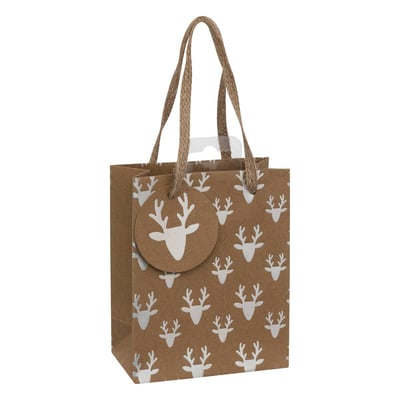 Sac cadeau holographique mini taille kraft ATMOSPHERA