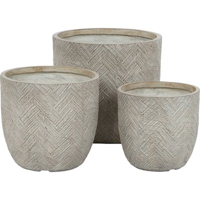 Pot design  en fibre de verre pour terrasse et jardin moderne RECOLLECTION