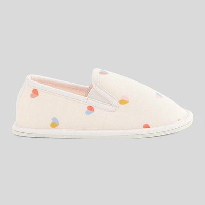 Chaussons fille mocassins imprimé MONOPRIX
