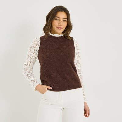 T-shirt bi-matière brillant GRAIN DE MALICE