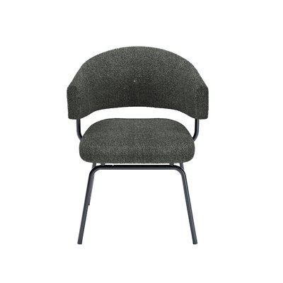 Lot de 2 chaises avec accoudoir tendance en tissu chenille - SILVA POTIRON PARIS
