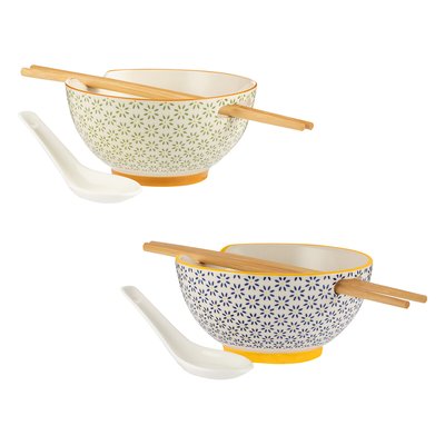 World Foods Set of 2 Rice & Soup Bowls TYPHOON