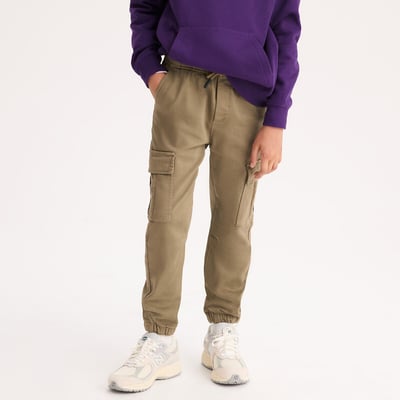 Elasticated Waist Cargo Trousers LA REDOUTE COLLECTIONS