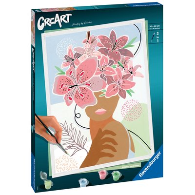 Creart - 30x40 cm - flowers on my mind RAVENSBURGER