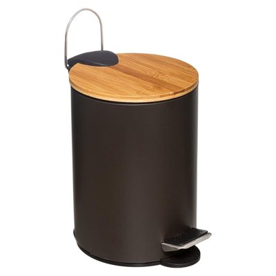 Poubelle à pédale 3L Charbon Modern ATMOSPHERA