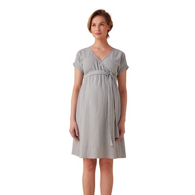 Robe grossesse en gaze de coton bio ENVIE DE FRAISE