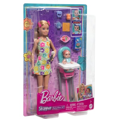 Poupée Skipper et accessoires de baby-sitting MATTEL