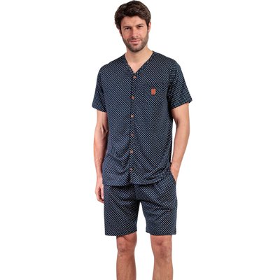Pyjama short chemise manches courtes Leather ADMAS