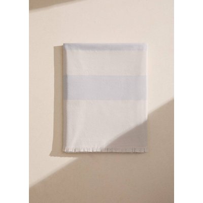 Serviette de plage en coton rayé finition à franges MANGO HOME