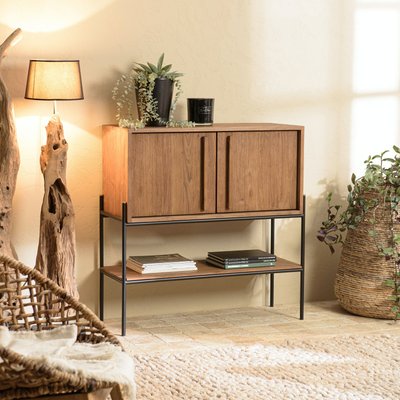 Buffet 2 portes sur pied en teck recyclé 100 cm SWING PIER IMPORT