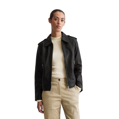 Veste en cuir régulière en cuir d'agneau souple MARC O'POLO