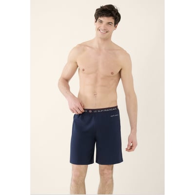 Bas de pyjama court bleu en coton Invincible LE SLIP FRANCAIS