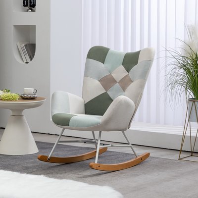 Fauteuil à bascule rocking chair scandinave, EPPING MEUBLES COSY