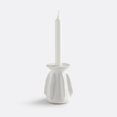 Bougeoir en céramique texturée H12 cm, Ilia LA REDOUTE INTERIEURS