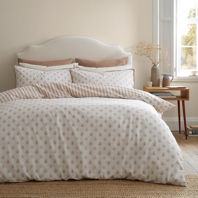 Jaipur Leaves Cotton Reversible Duvet Cover Set EMILY BOND