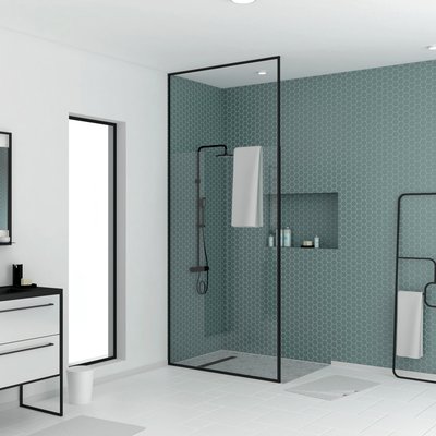 Paroi de douche à l'italienne extensible HOME MAISON