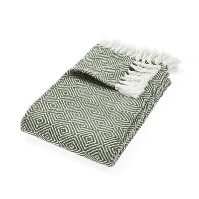 Indoor/Outdoor Woven Diamond Throw 100% Recycled HUG RUG WOVEN