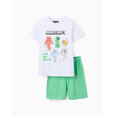 Pyjama Court en Coton Minecraft ZIPPY