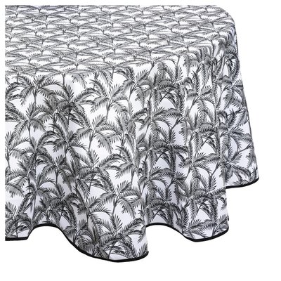 Nappe ronde anti tache Palmiers EDEN
