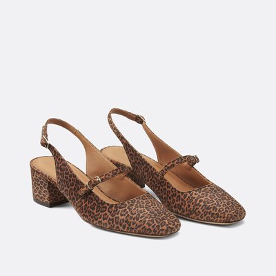 Slingback-Ballerinas aus Leder Nr. 424 RIVECOUR