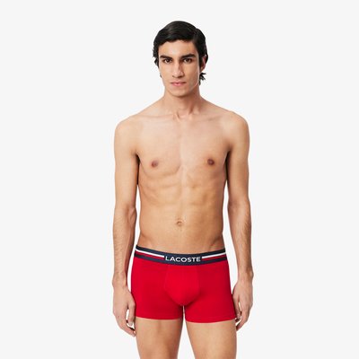 Lot de 3 boxers courts coton LACOSTE