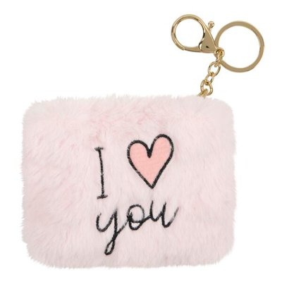 Porte-monnaie peluche I LOVE YOU DRAEGER PARIS