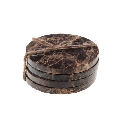 Set de 4 dessous de verre Marbre   10,5 cm AMADEUS