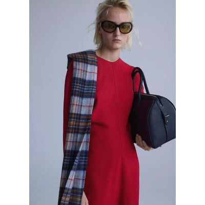 Robe maille détail froncé MANGO