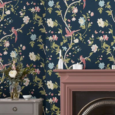 Papier peint Jardin d'oiseaux Summer Palace LAURA ASHLEY