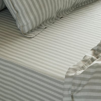 Marlow Stripe 100% Cotton Fitted Sheet YARD