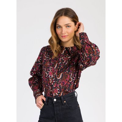 CHEMISE DROITE IMPRIMÉE EN COTON SAMORINE AN'GE