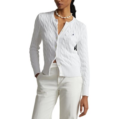 Cardigan col rond en maille torsadée POLO RALPH LAUREN