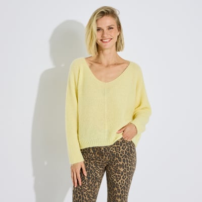 Pull Col V en maille GRAIN DE MALICE