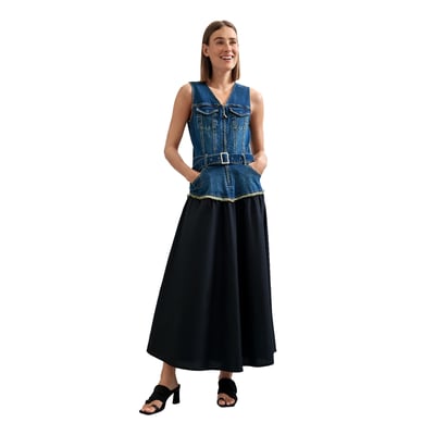 Robe en denim sans manches DESIGUAL