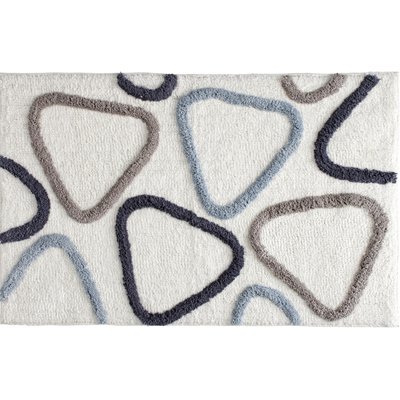 Tapis de bain déco géométrique en coton tufté ASTER GUY LEVASSEUR