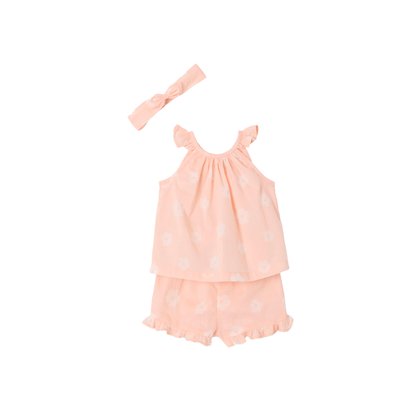 Ensemble imprimé débardeur + short + bandeau VERTBAUDET