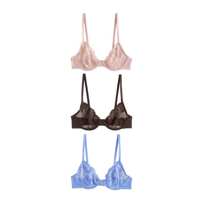 Soutien-gorge en dentelle (e76841), lot de 3 NEXT