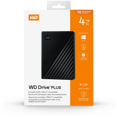 Disque dur externe Drive PLUS 4TB WESTERN DIGITAL