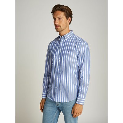 Camisa flex, em popelina, às riscas TOMMY HILFIGER