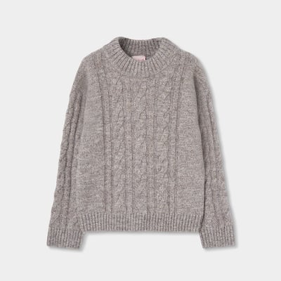 Pull fille tressé BOBOLI