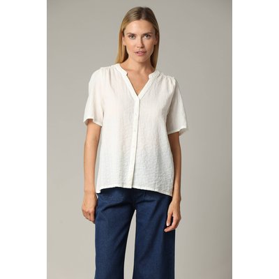 Blouse COLEEN 100% coton à la coupe ample teinte unie COLEEN DEELUXE