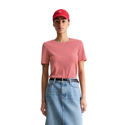 T-shirt slim en jersey côtelé MARC O’POLO DENIM