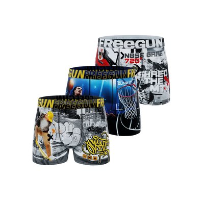 Lot de 3 Boxers microfibre FREEGUN