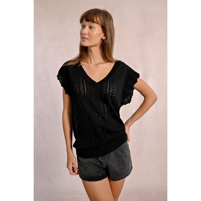 T-shirt en maille ajourée MOLLY BRACKEN