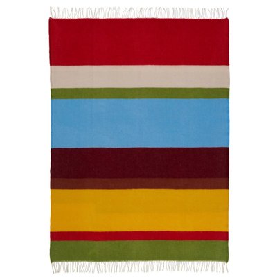 Plaid laine agneau rayures  Arty KLIPPAN