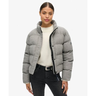 Doudoune droite en tweed SUPERDRY
