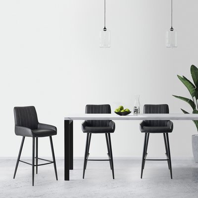 Marylebone Leather Bar Stools (Set of 2) SO'HOME